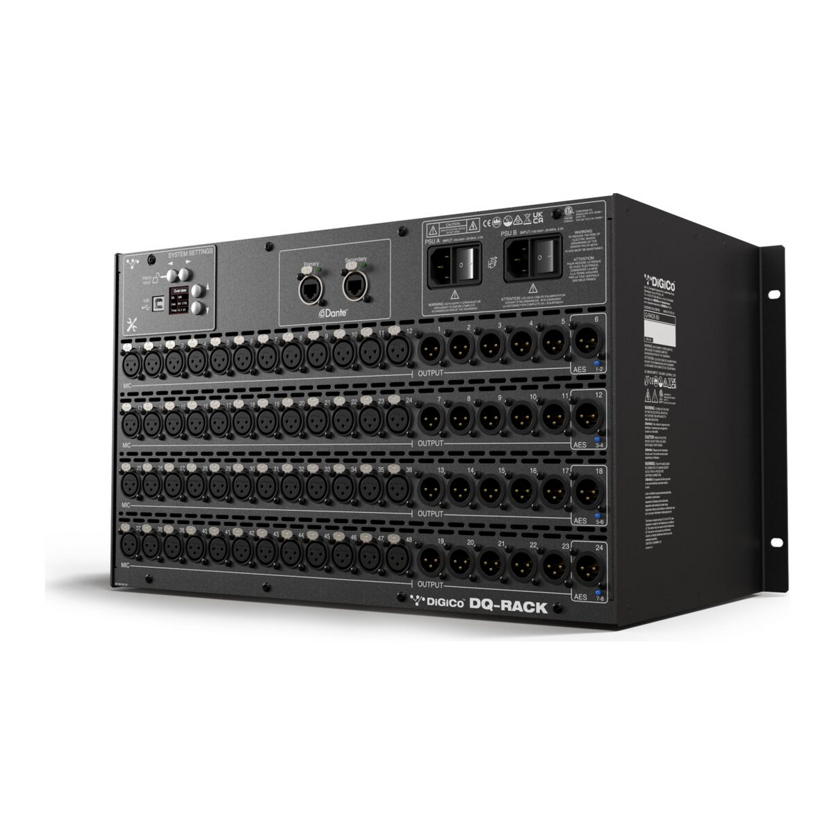 DiGiCo DQ-Rack Dante Stage I/O Rack