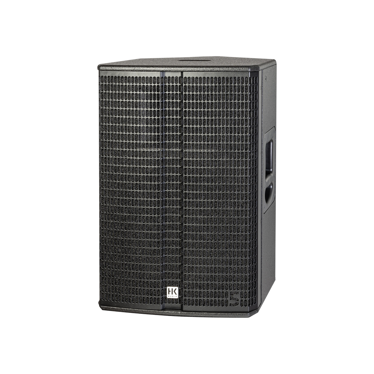 HK Audio LINEAR 5 MK2 115 XA active 15 inch multifunction speaker, angled left view