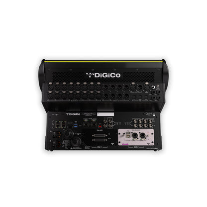 DiGiCo Quantum 112 digital mixing console, rear panel with I/O connections