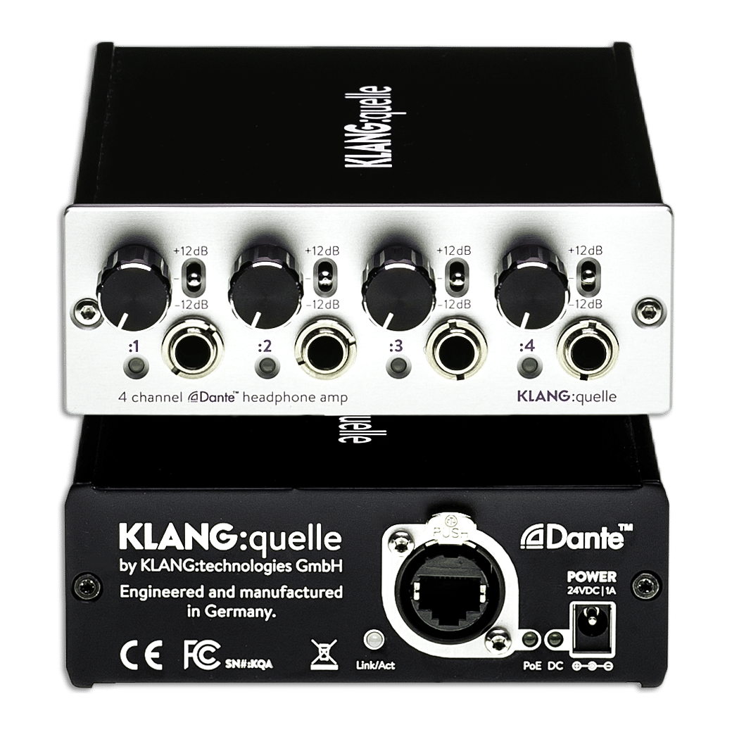 KLANG:quelle Dante Headphone Amplifier